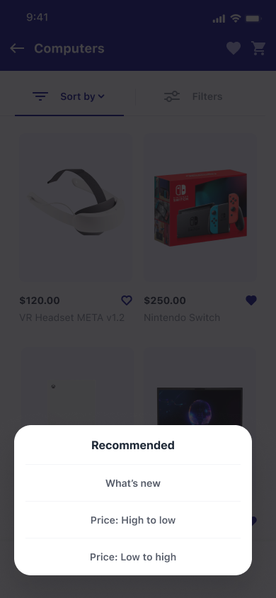 Recommended products