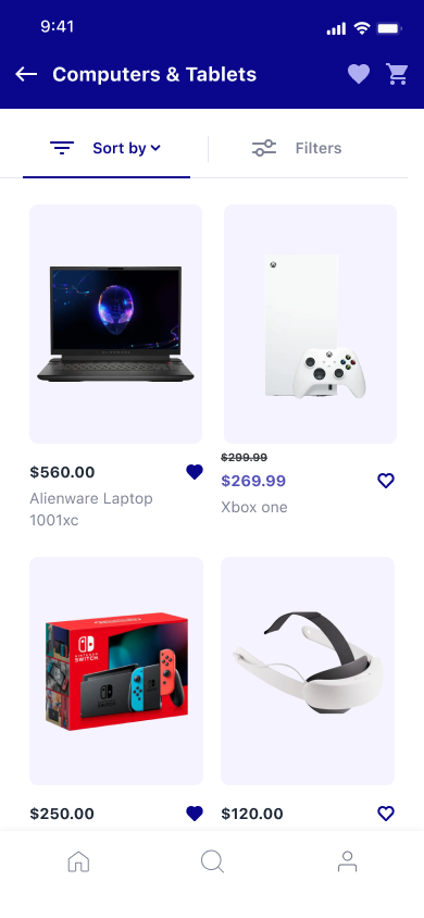 Sorted search results