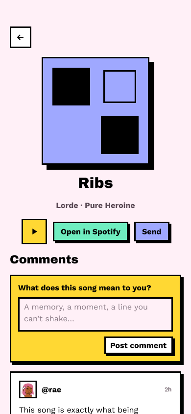 Song page